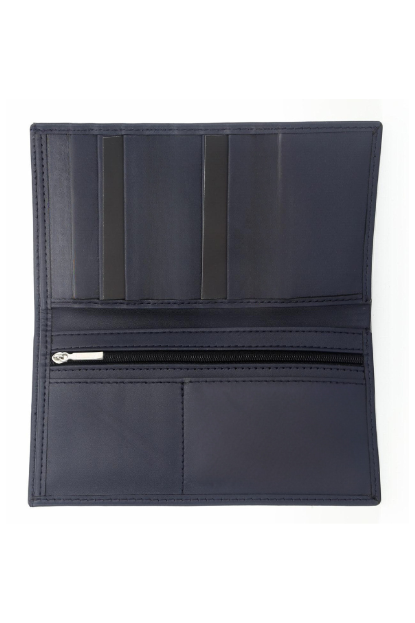Blue Leather Wallet and Accessories set