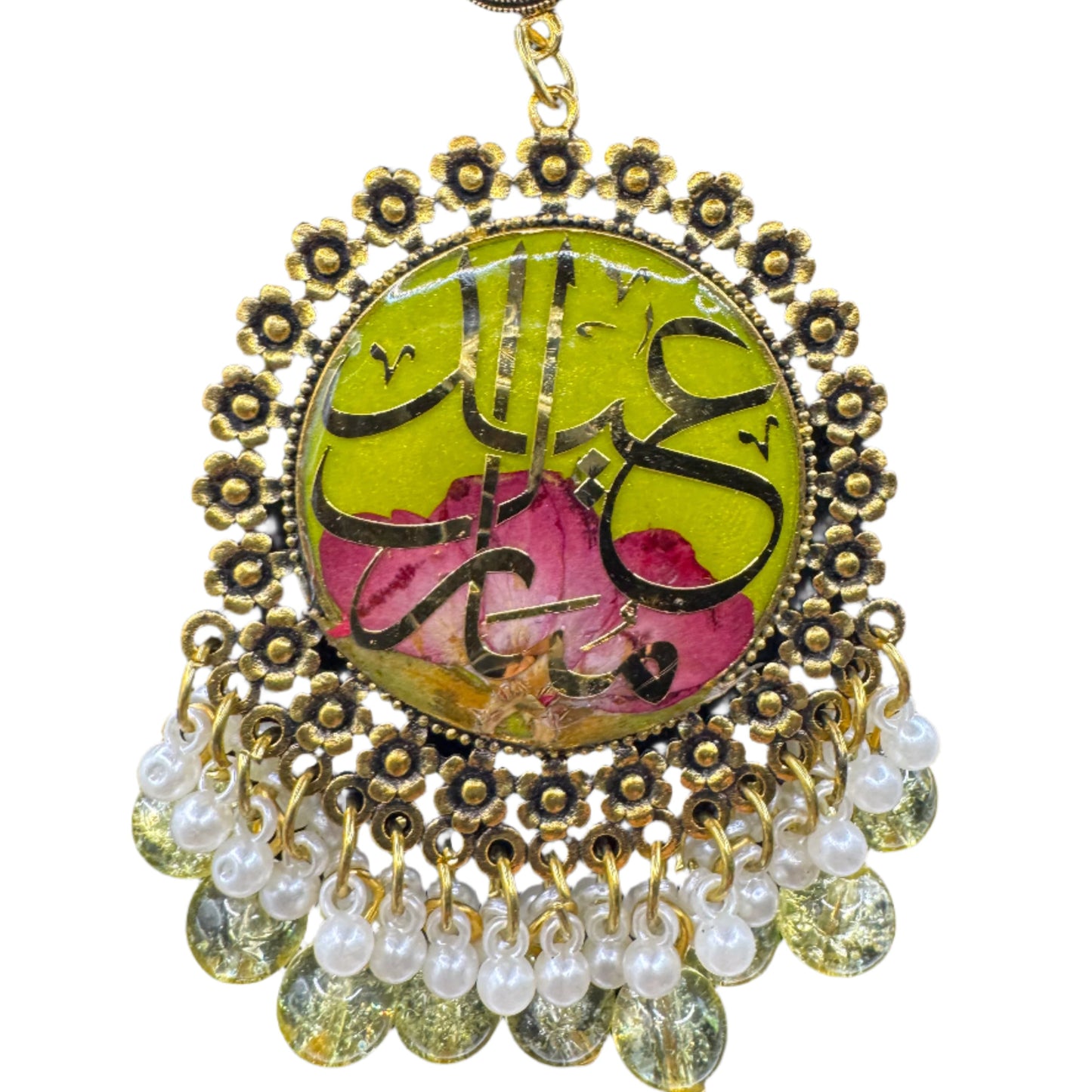 Eid Mubarak Resin Jhumka