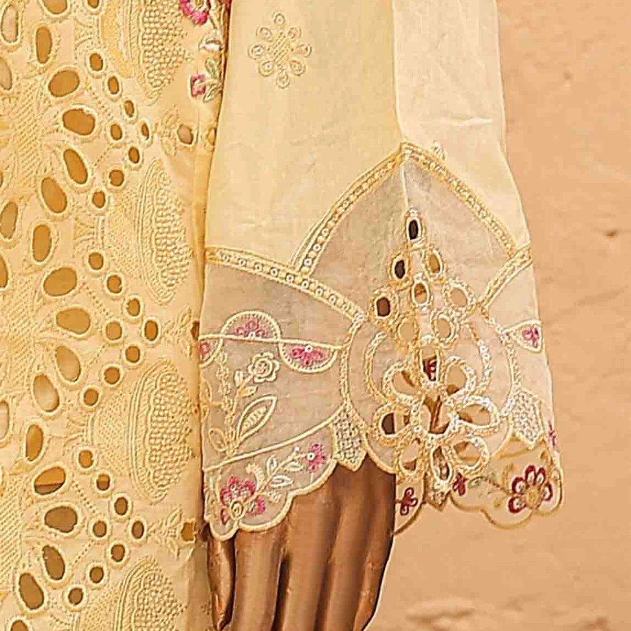 Soft Yellow Embroidered Lawn Suit