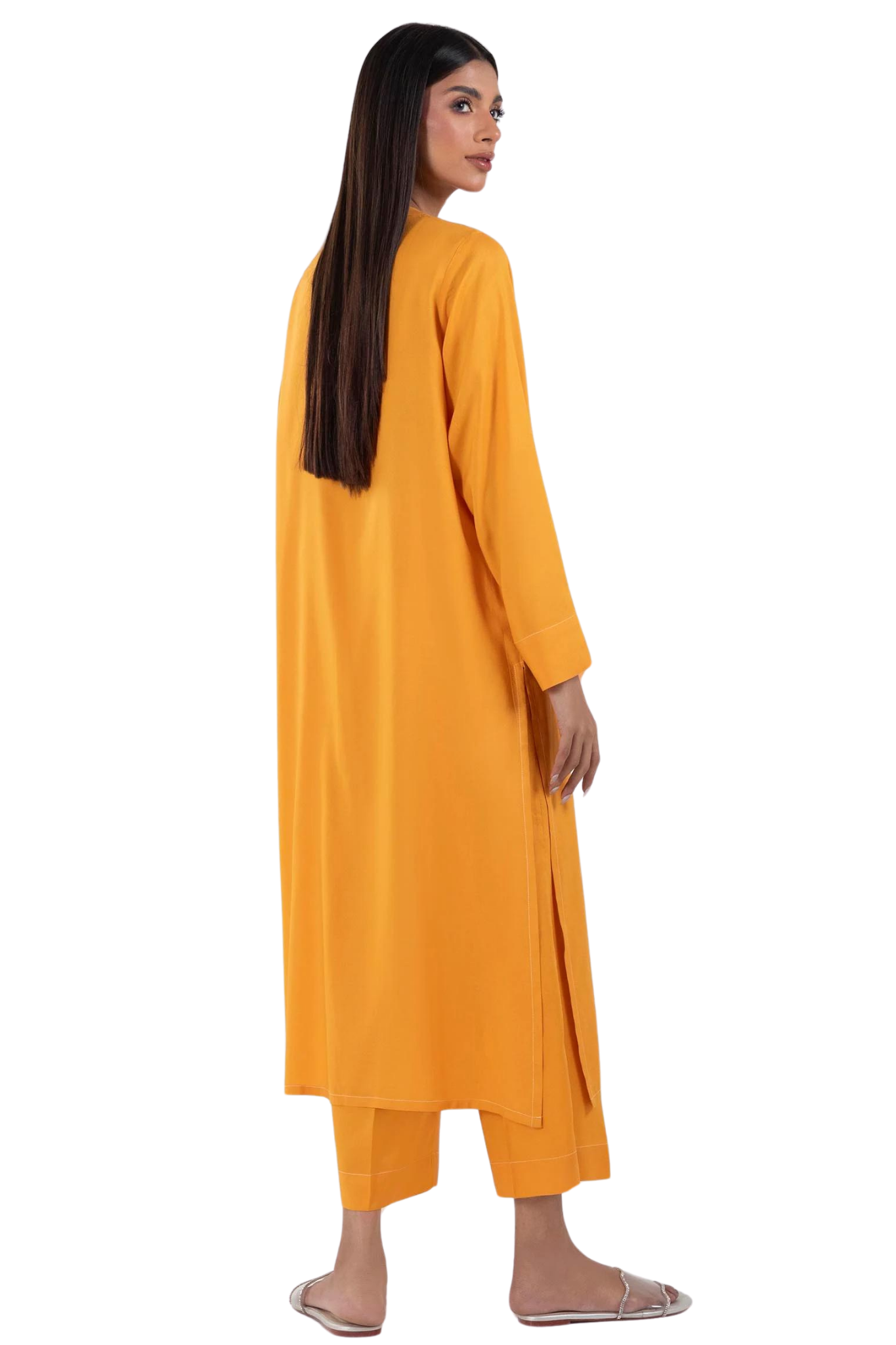 Mustard Yellow Long Button-Down Set