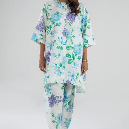 Blue Floral Co-ORD Set