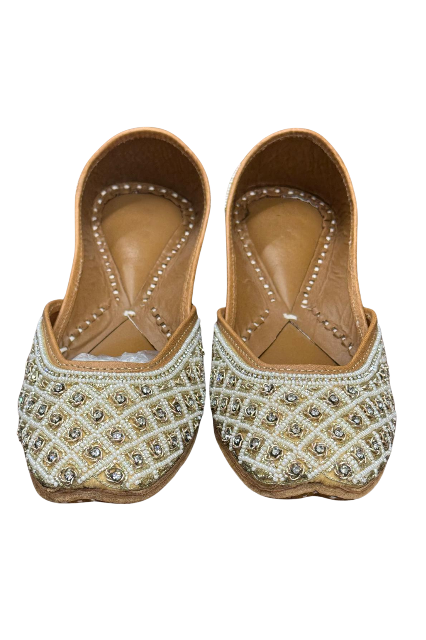 Champagne Gold Diamond Khussa