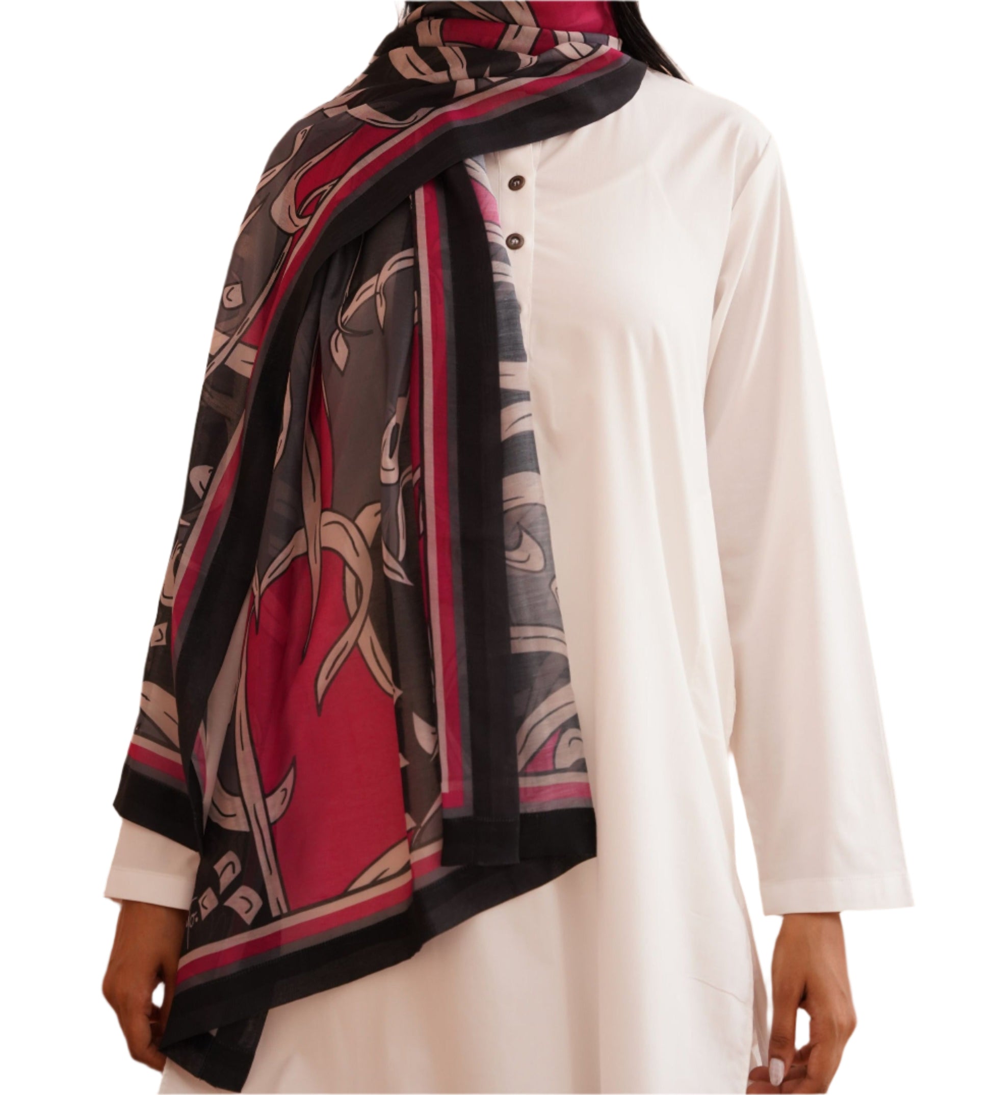 Hijab-Friendly_Swiss_Lawn_Scarf_with_Urdu_Calligraphy
