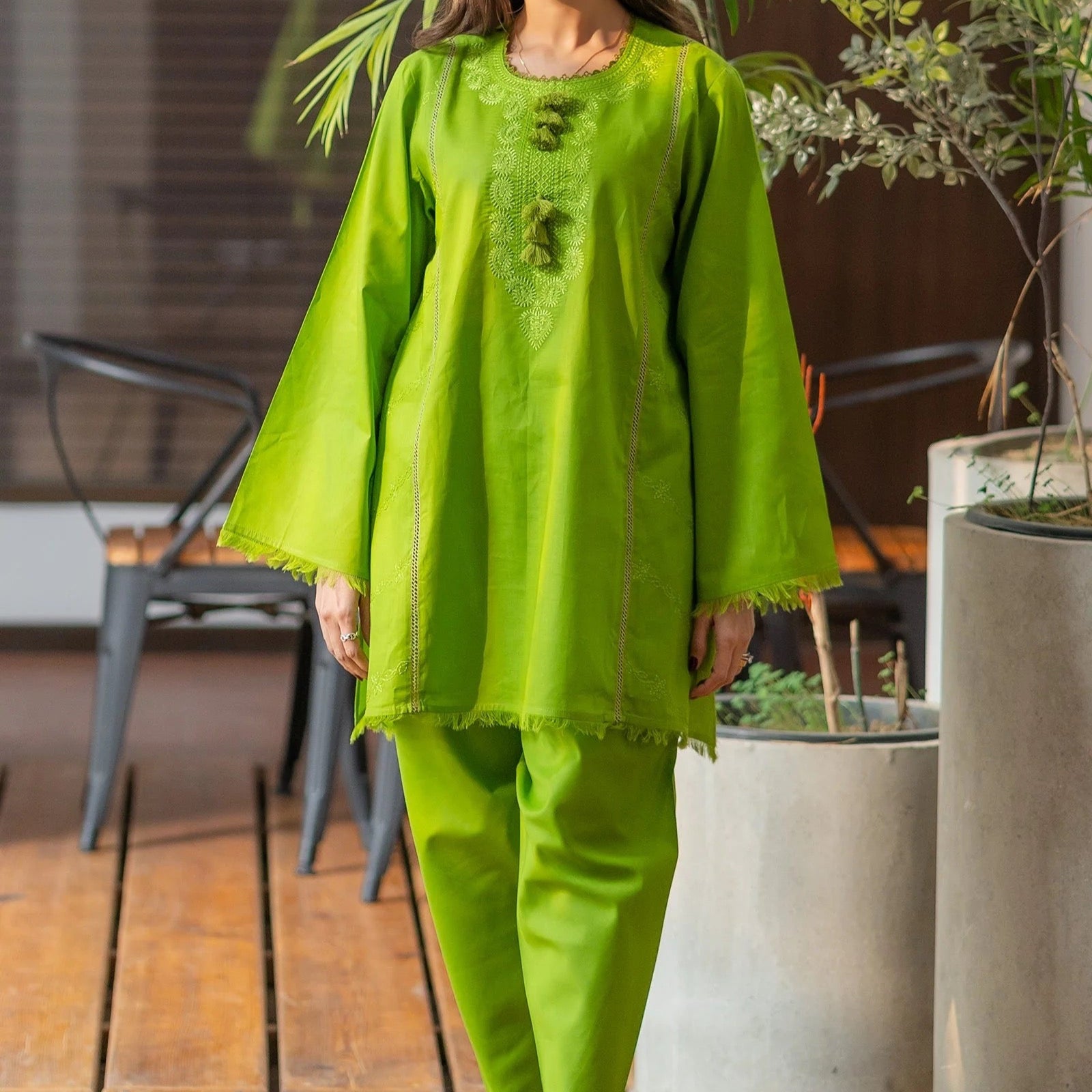 Vibrant Lime Green Co-ord Set