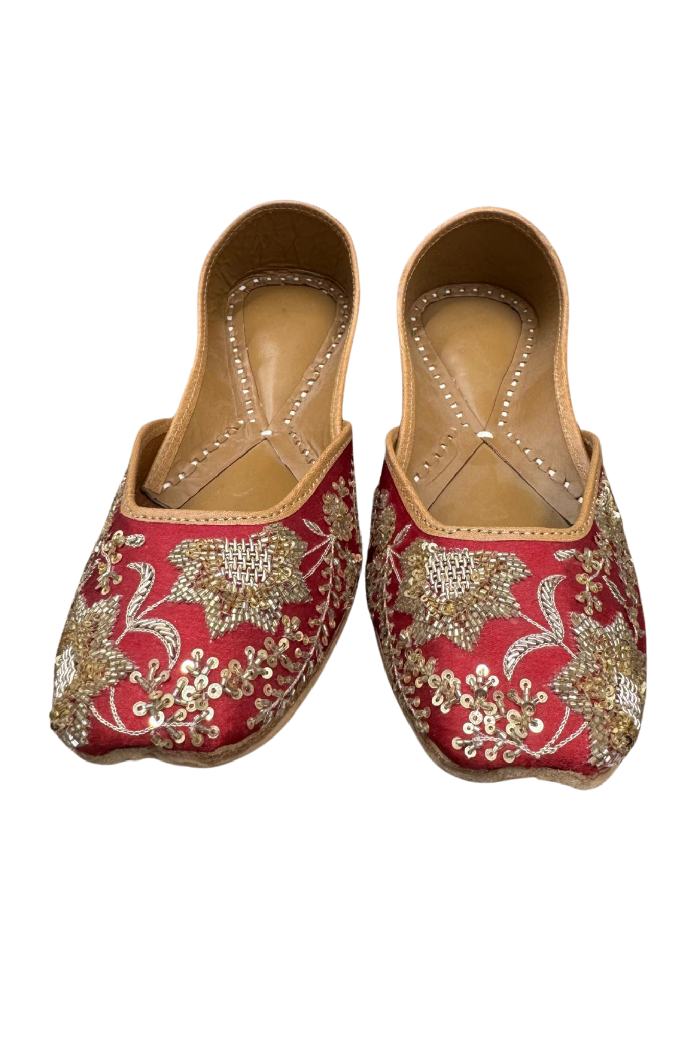 Royal Red & Gold Khussa