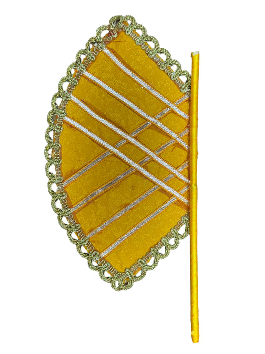 Yellow Decorative Wedding Fan